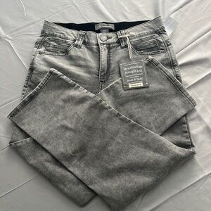 Democracy Gray Straight Leg Jeans Size 10 | Ab Technology | NWT